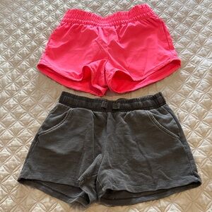 Cat & Jack Women's Elastic Waist Gray Athletic Shorts